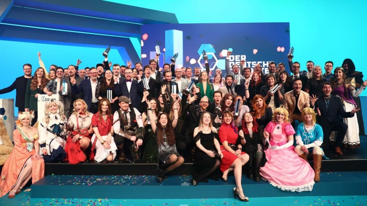 Die Gewinnerinnen und Gewinner des Deutschen Computerspielepreis 2024. game
